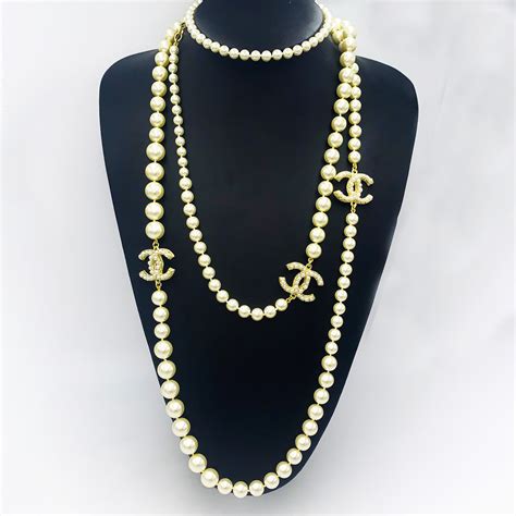 chanel pearl chocker|Chanel pearl necklace price list.